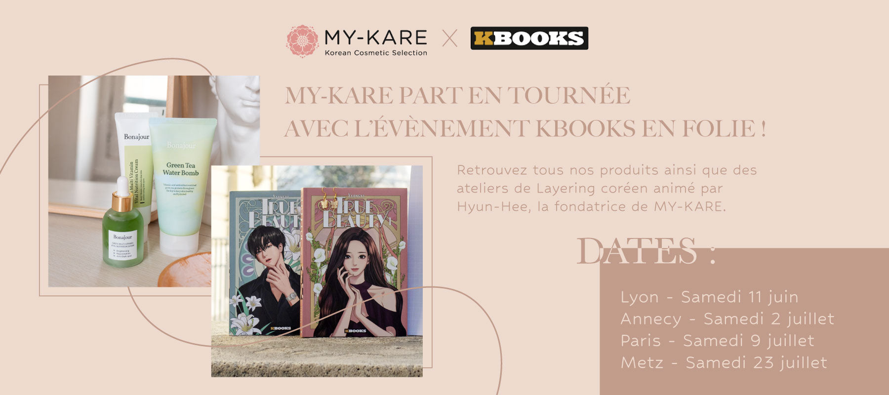 Pour les passionnés de culture coréenne, un évènement à Lyon, Paris, Annecy, Metz pour retrouver KBeauty - soins du visage coréen - et webtoons ou mangas coréens 
