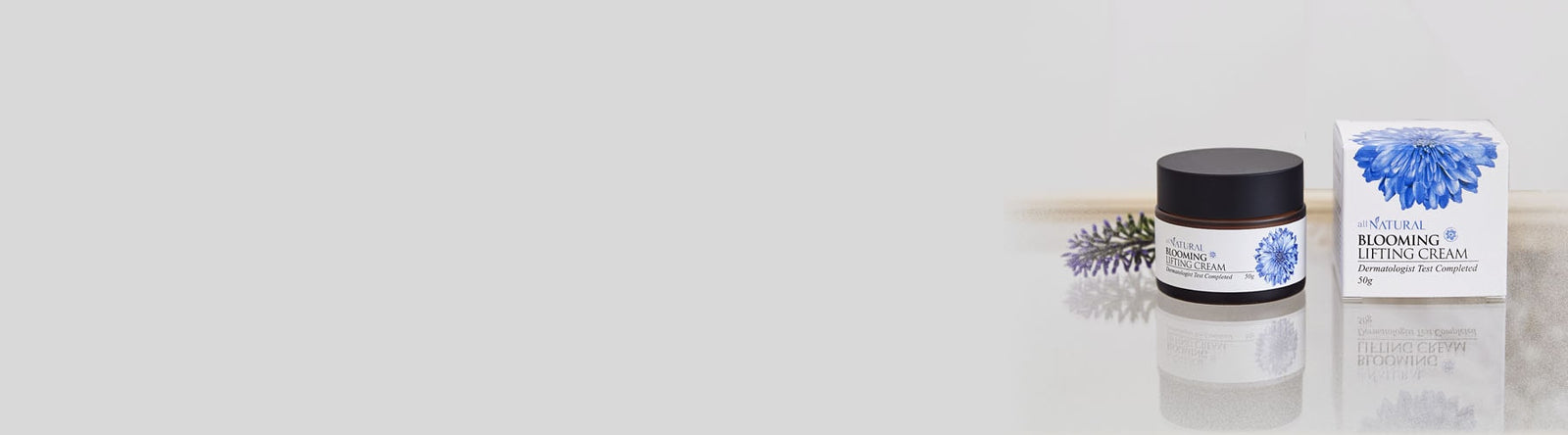 Crème visage hydratante de la marque ALL NATURAL et son packaging