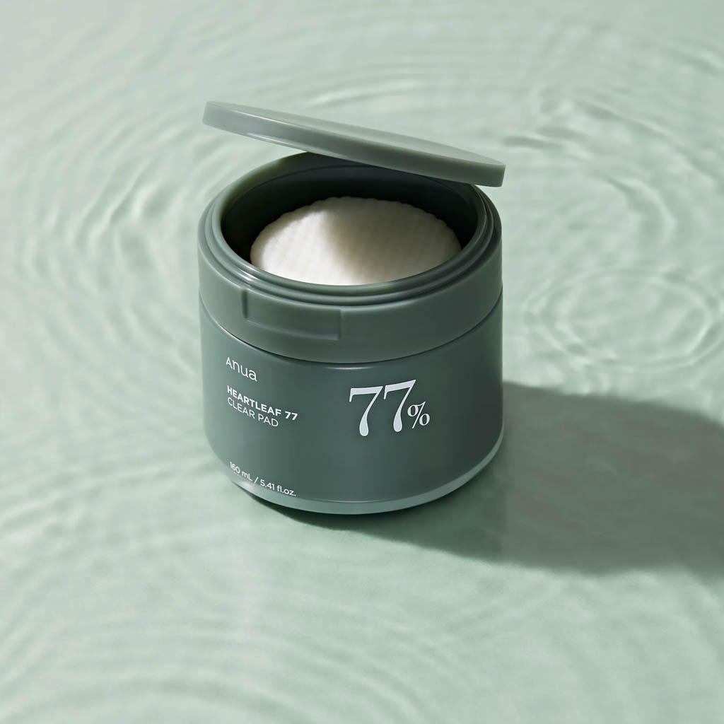 Utilisation ANUA Heartleaf 77% Clear Pad – pad exfoliant et apaisant coréen, élimine cellules mortes, calme rougeurs et imperfections