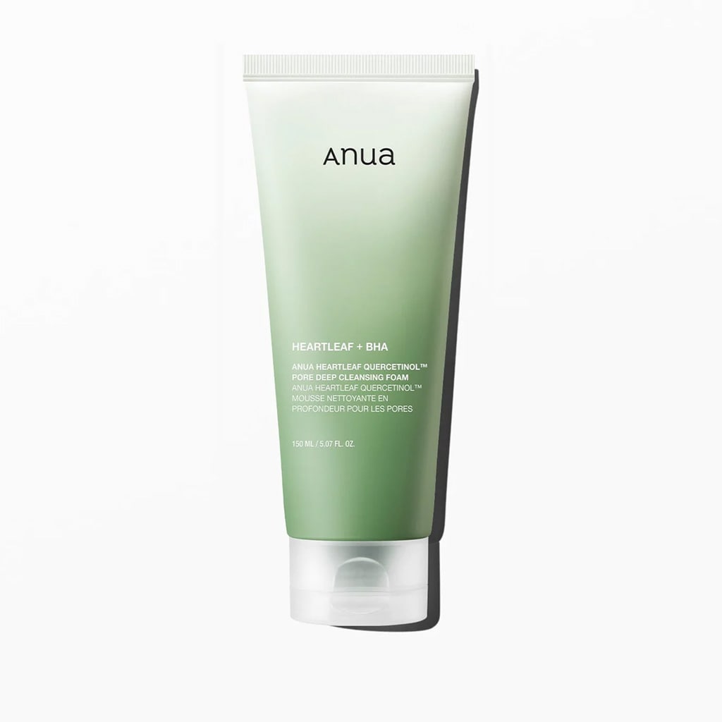 ANUA Heartleaf Quercetinol Pore Deep Cleansing Foam, nettoyant visage pour pores dilatés