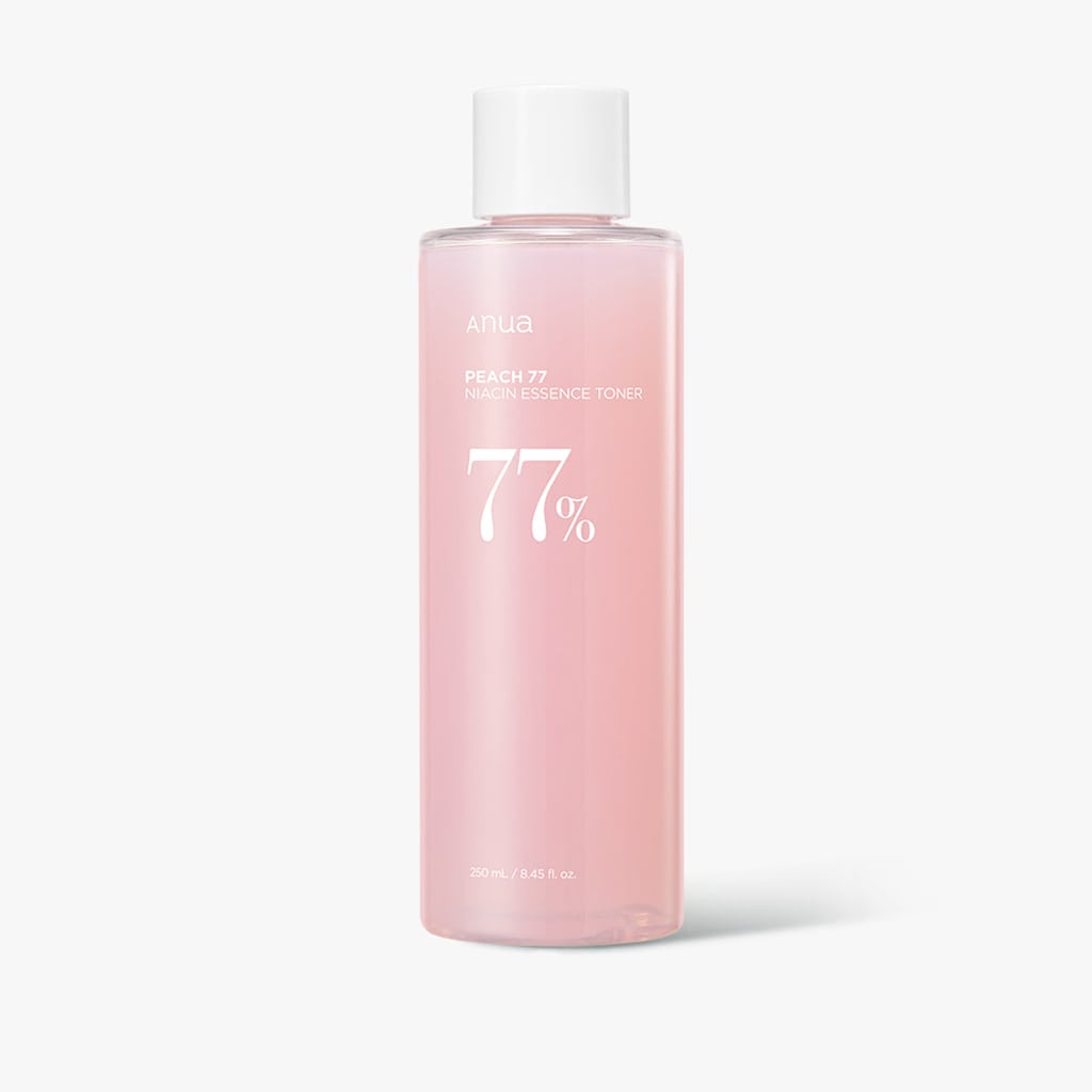 Anua Peach 77 Niacin Essence Toner – Tonique hydratant de 250 ml avec 77% d'extrait de pêche et niacinamide, pour une peau éclatante et un teint uniforme.