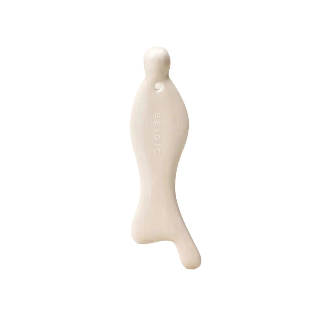 Outil de massage facial en quartz blanc naturel BEIGIC Enhanced Face Gua Sha.