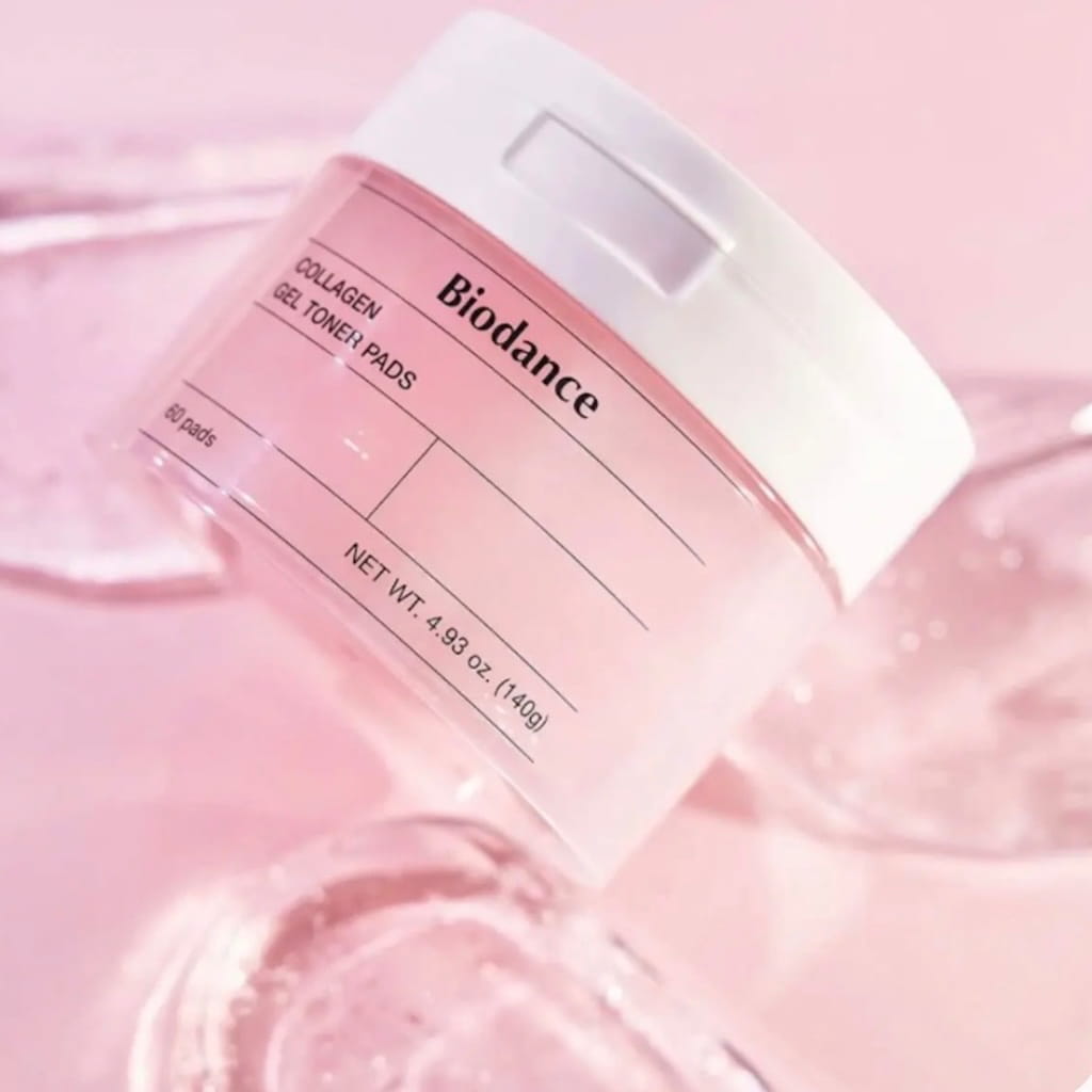Pot de 60 disques toniques au collagène BIODANCE Collagen Gel Toner Pads.