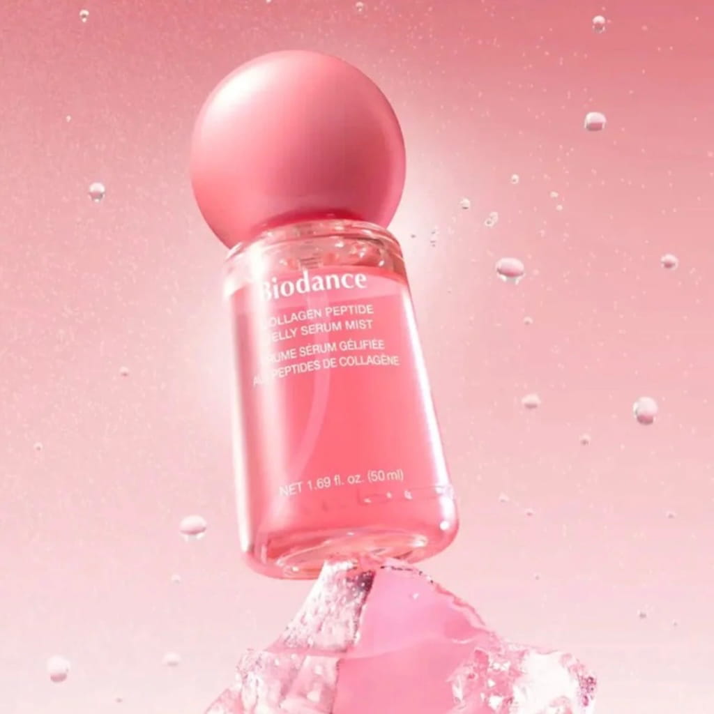 Micro-diffusion de la brume sérum gélifiée au collagène et peptides BIODANCE.
