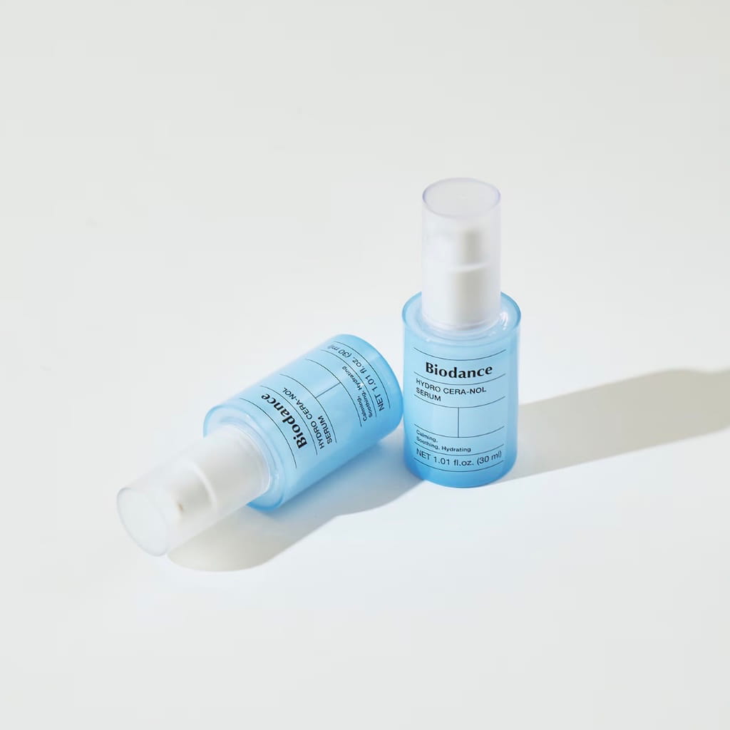 Flacon compte-gouttes du sérum hydratant et réparateur BIODANCE Hydro Cera-Nol Serum 50ml.