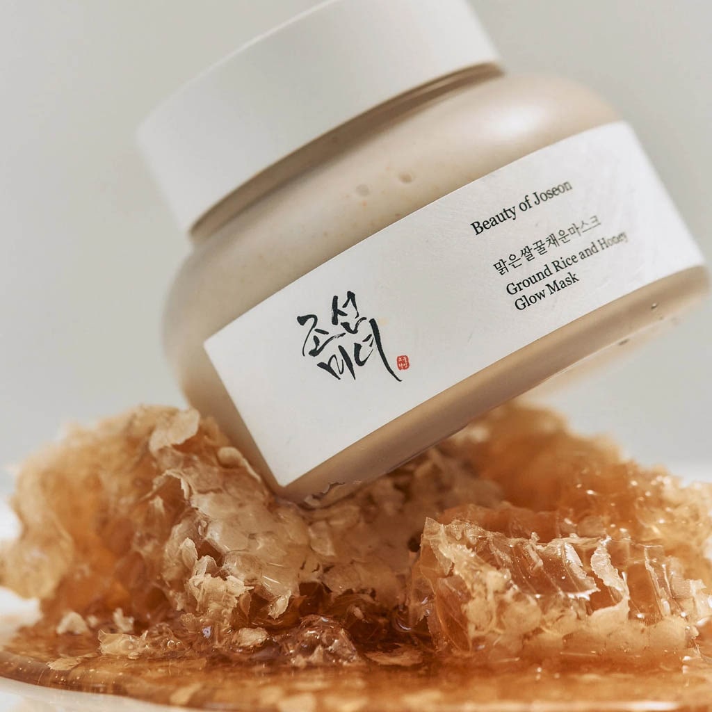 Beauty of Joseon Ground Rice and Honey Glow Mask, produit masque hydratant, purifiant et exfoliant aux bienfaits naturels du riz, du kaolin et du miel.