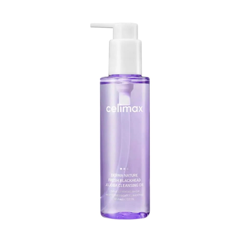 Flacon pompe de l'huile démaquillante anti-points noirs au jojoba Celimax Fresh Blackhead Jojoba Cleansing Oil 150ml.