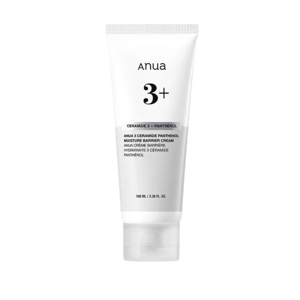 Tube de la crème réparatrice barrière cutanée ANUA 3 Ceramide Panthenol Moisture Barrier Cream 100ml.