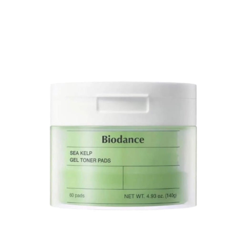 Pot de 60 disques toniques en gel aux algues marines BIODANCE Sea Kelp Gel Toner Pads.