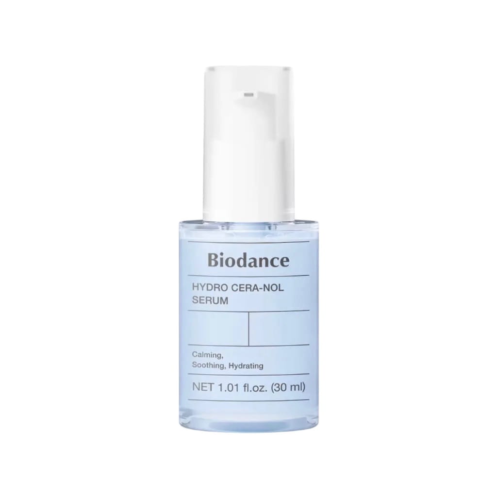 Flacon compte-gouttes du sérum hydratant et réparateur BIODANCE Hydro Cera-Nol Serum 50ml.