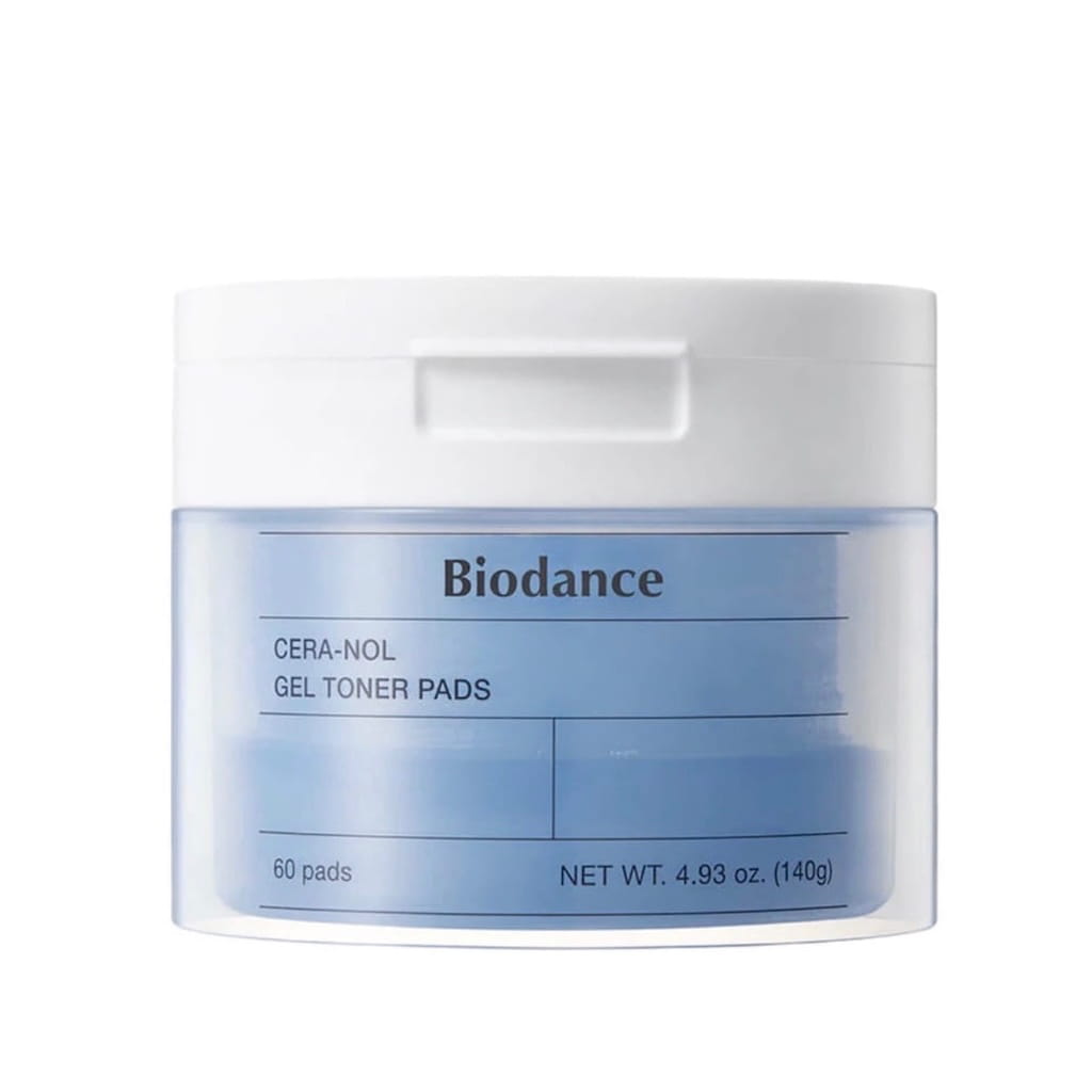 Pot de 60 disques toniques en gel réparateurs BIODANCE Cera-nol Gel Toner Pads.