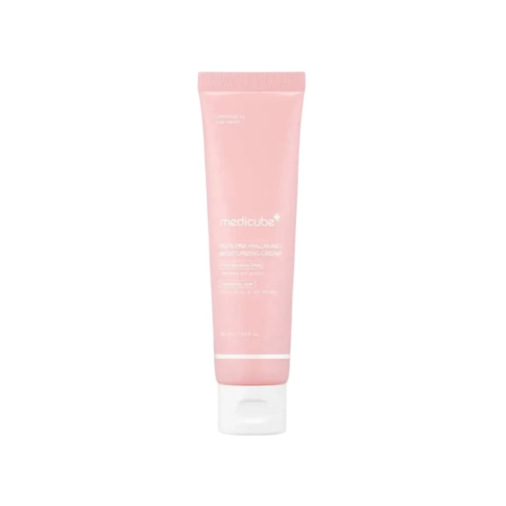 Flacon de la crème hydratante régénérante Medicube PDRN Pink Hyaluronic Moisturizing Cream 50ml.