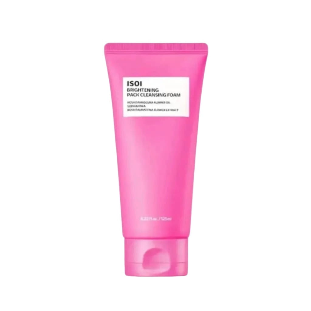 Tube de la mousse nettoyante et masque éclaircissant ISOI Brightening Pack Cleansing Foam 125ml.