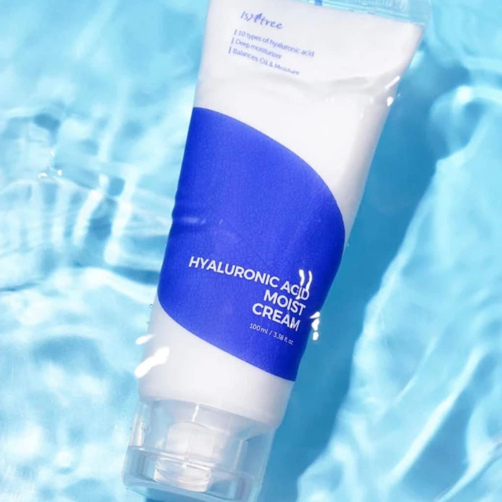 Tube de la crème nourrissante hydratante Isntree Hyaluronic Acid Moist Cream 100ml.