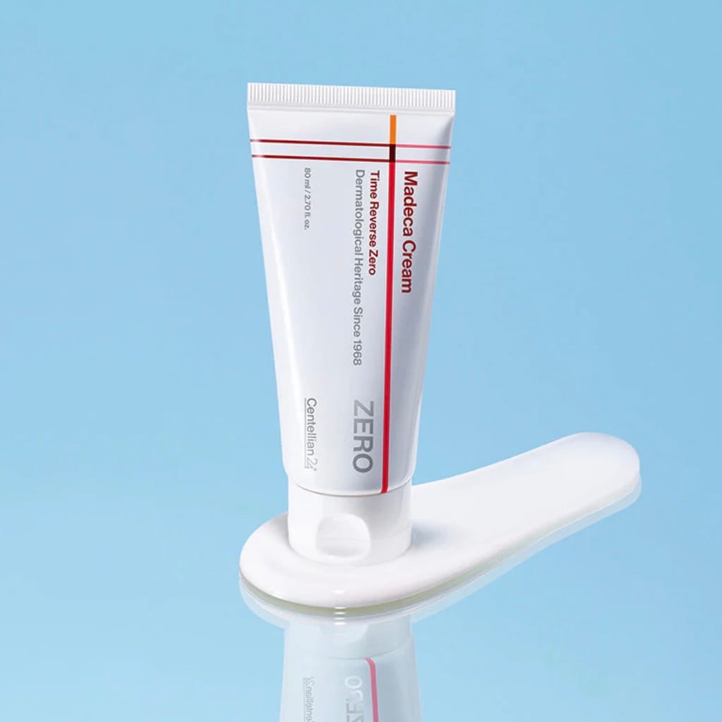 Tube de crème réparatrice et anti-âge Centellian24 Madeca Cream Time Reverse Zero Season 7 80ml.