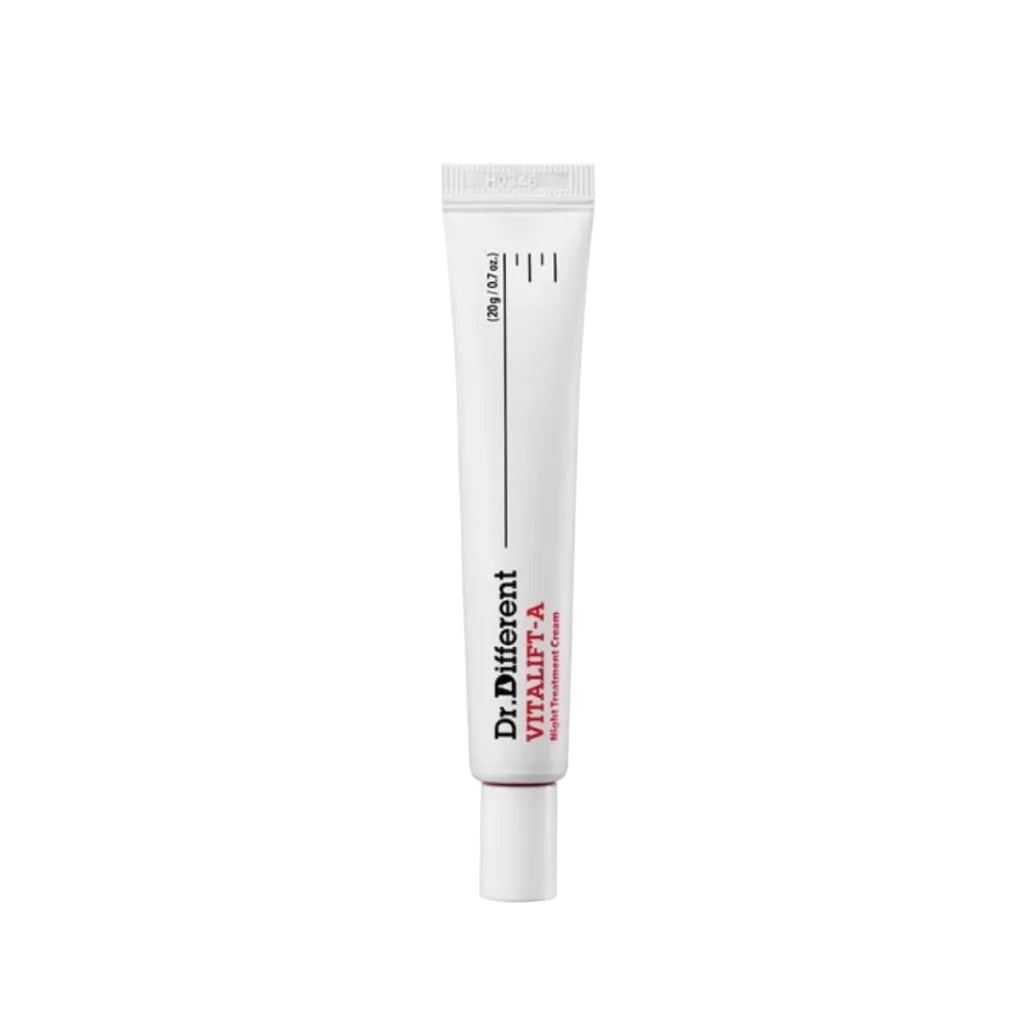 Tube de la crème de nuit anti-âge au rétinal 0,05% Dr. Different Vitalift-A 20g.