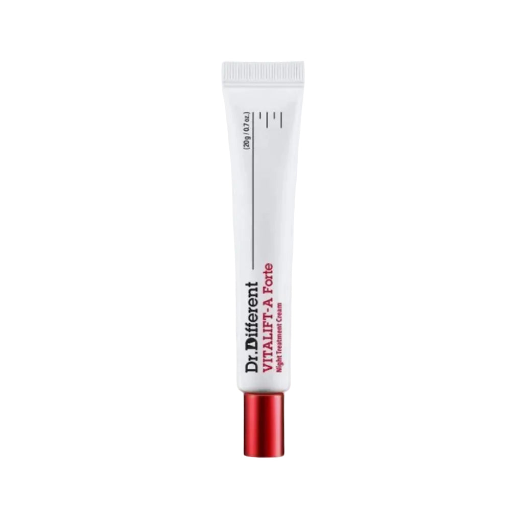 Tube de la crème de nuit anti-âge intensive au rétinal 0,1% Dr. Different Vitalift-A Forte 20g.