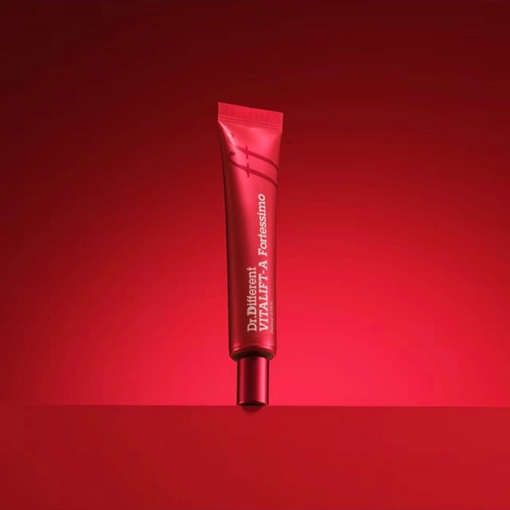 Tube de la crème de nuit anti-âge ultime au rétinal 0,15% Dr. Different Vitalift-A Fortessimo 30g.