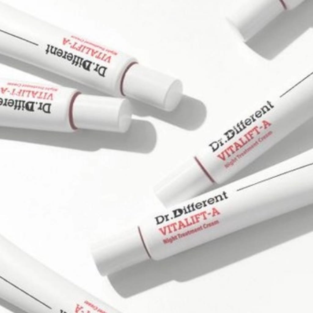 Tube de la crème de nuit anti-âge au rétinal 0,05% Dr. Different Vitalift-A 20g.