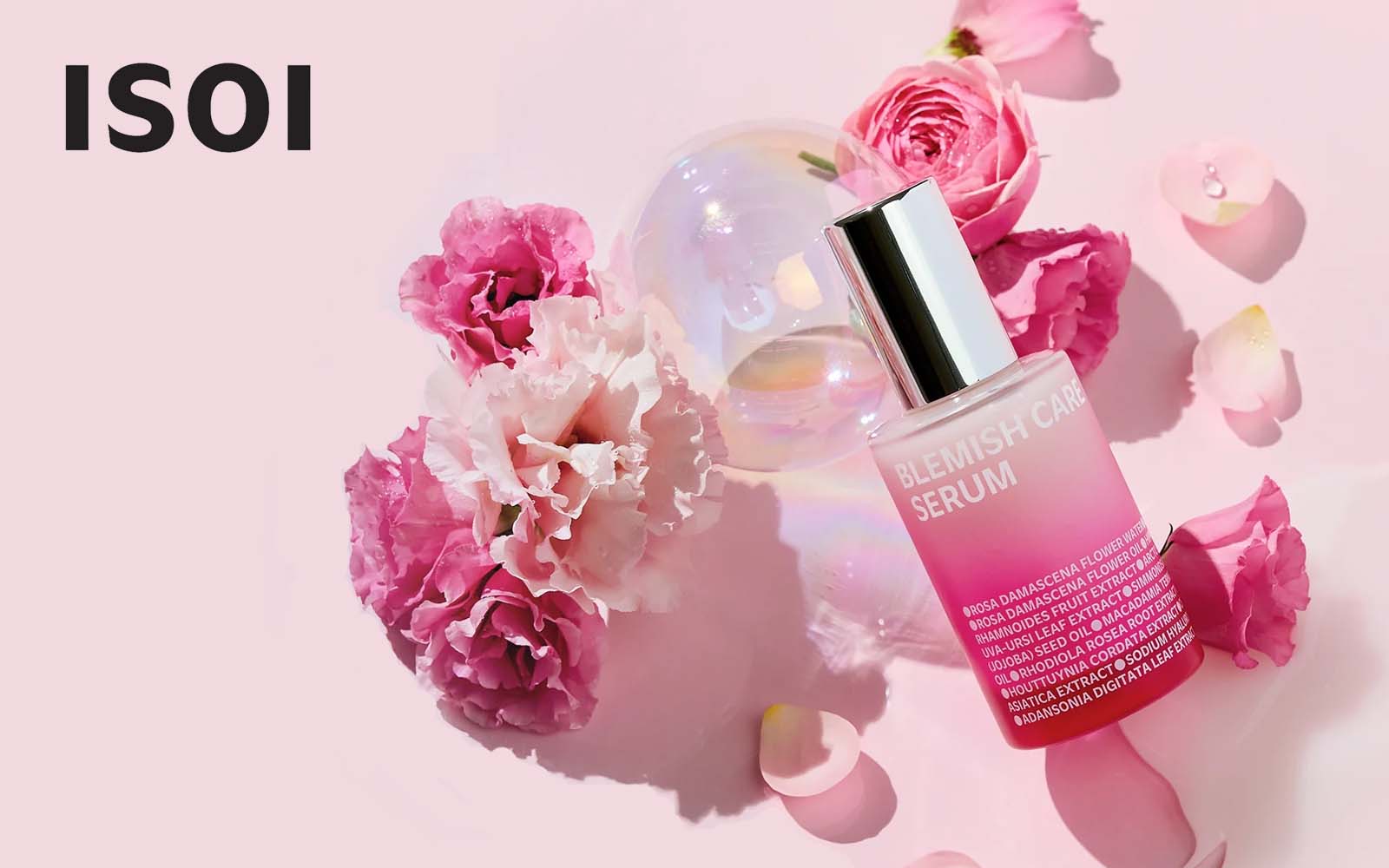 ISOI Blemish Care Up Serum à la rose de Bulgarie – sérum coréen éclat et anti-imperfections pour peaux sensibles