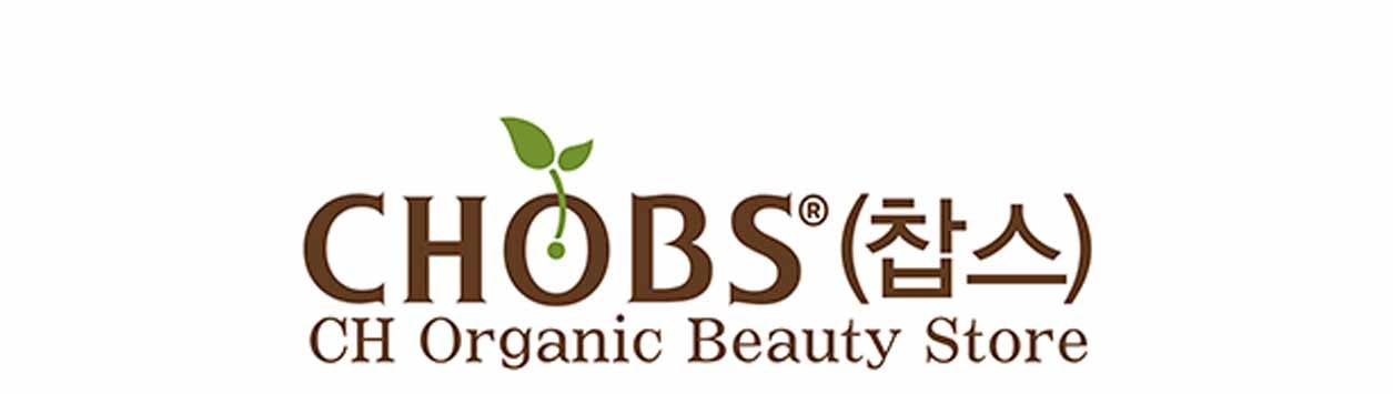 Logo CHOBS, marque k-beauty et skincare coréen naturelle aux masques hydratants visage vegan certifiée COSMOS NATURAL
