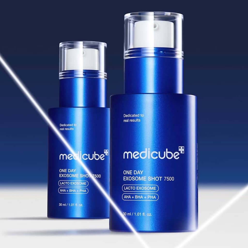 Flacon du sérum microneedling concentré Medicube One Day Exosome Shot 7500.