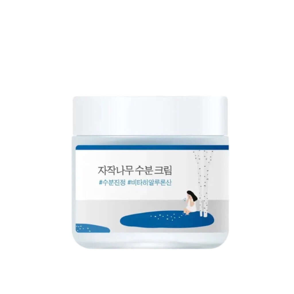 ROUND LAB Birch Juice Moisturizing Cream: Pot de 80ml de la crème hydratante.