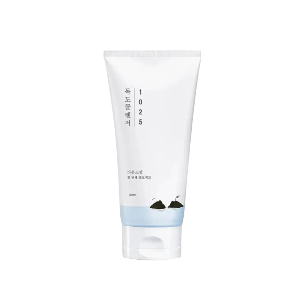 Tube de 150ml du nettoyant visage doux et subacide 1025 Dokdo Cleanser de ROUND LAB.