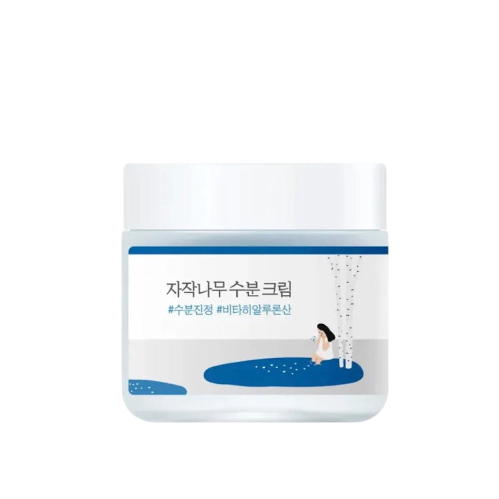 Pot de 80ml de la crème hydratante Birch Juice Moisturizing Cream de ROUND LAB.