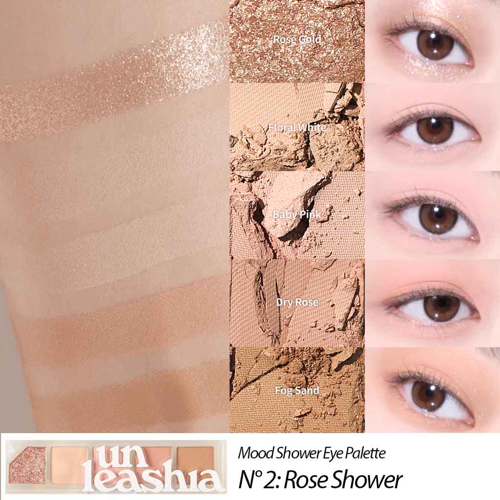 UNLEASHIA Mood Shower Eye Palette N°2 Rose Shower