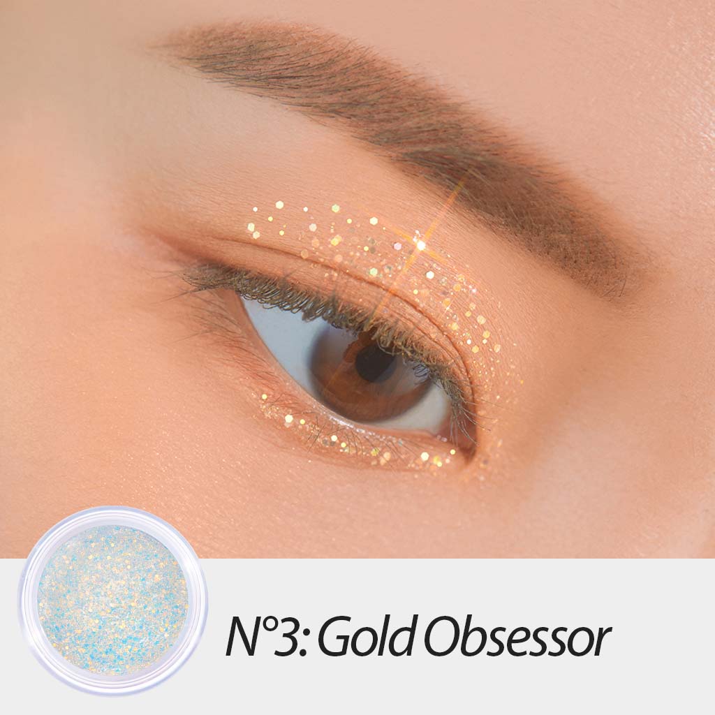 UNLEASHIA Get Loose Glitter Gel N3 Gold Obsessor