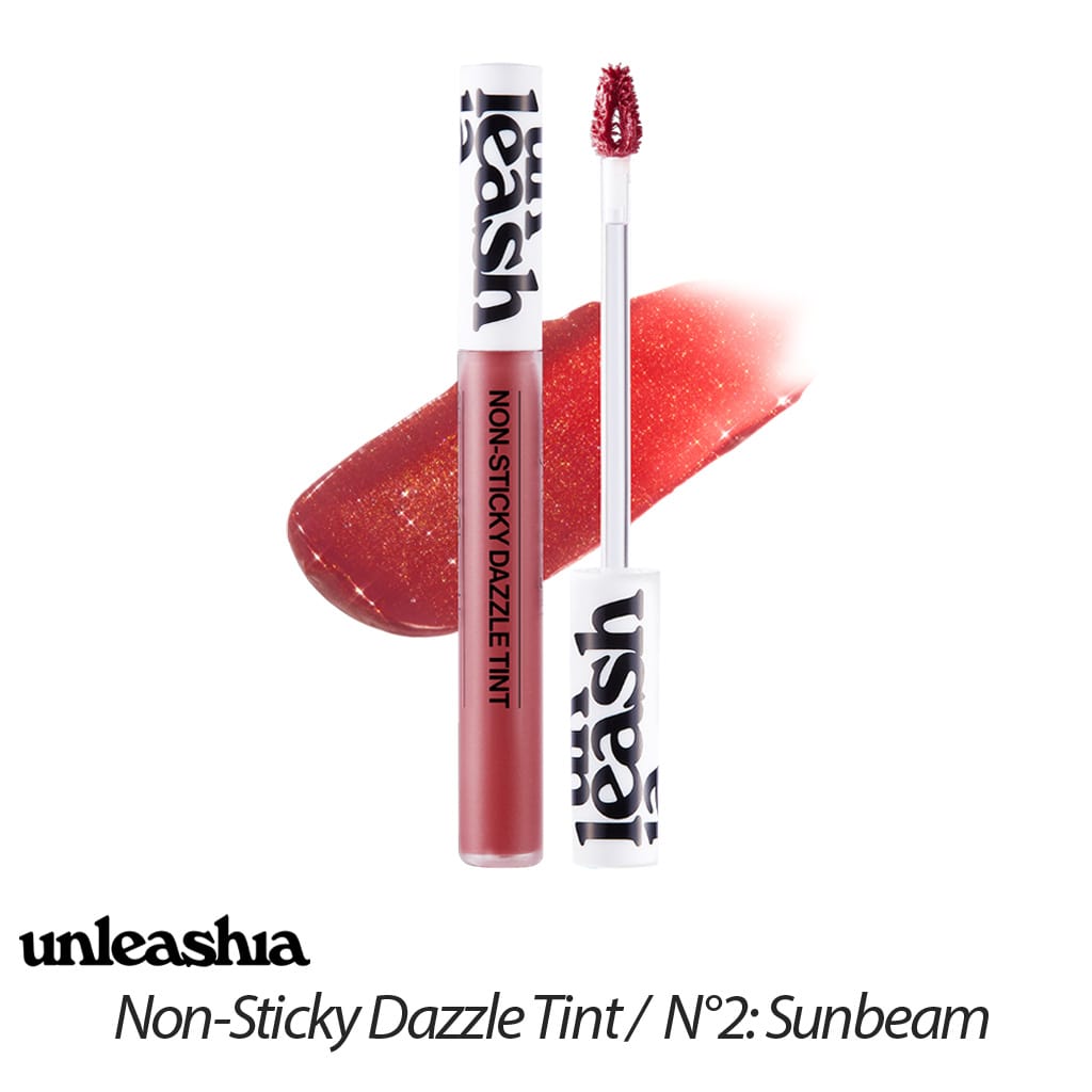Unleashia Non-Sticky Dazzle Tint N°2 Sunbeam, maquillage coréen des lèvres, Korean lip makeup