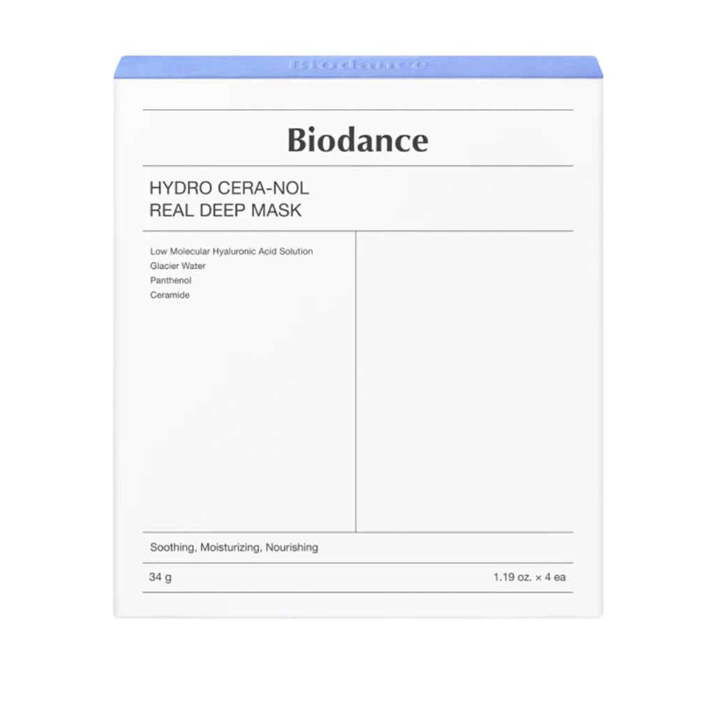 BIODANCE Hydro Cera-Nol Real Deep Mask, masque hydrogel hautement hydratant et apaisant