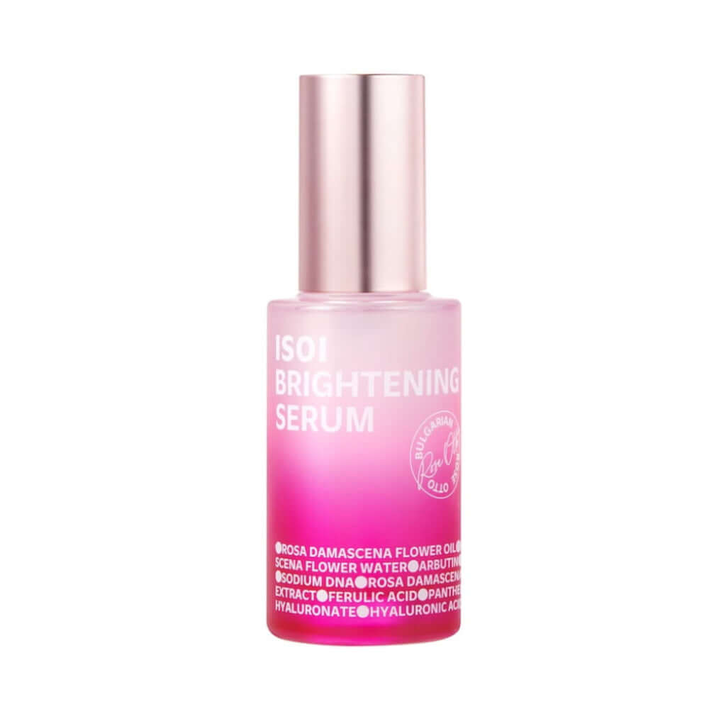 35ml pump bottle of the Brightening Serum ISOI (Bulgarian Rose Blemish Care Up), Korea's number 1 miracle serum for correcting spots and imperfections.