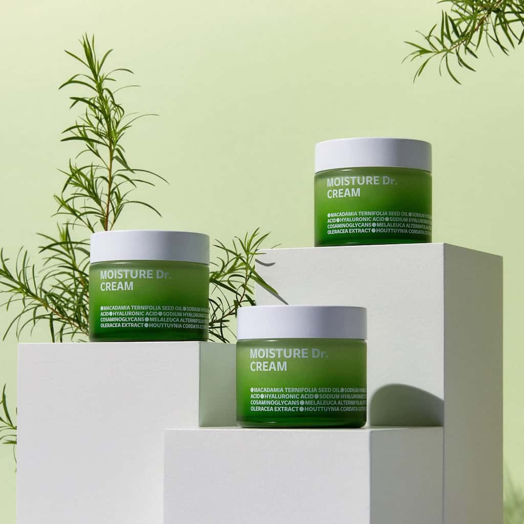 Soin visage apaisant ISOI à l'Houttuynia Cordata et Tea Tree - Texture légère et hydratation 100h pour calmer les rougeurs et les irritations du visage.