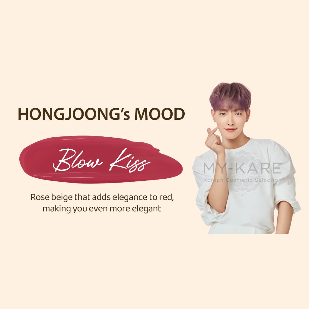 Shine Mood Slick Lip Tint N°1: Blow Kiss - Hongjoong from ATEEZ Photocard