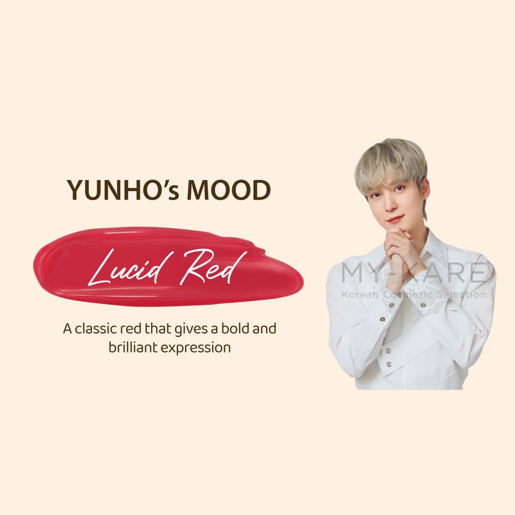 Shine Mood Slick Lip Tint N°3: Lucid Red - Yunho from ATEEZ Photocard