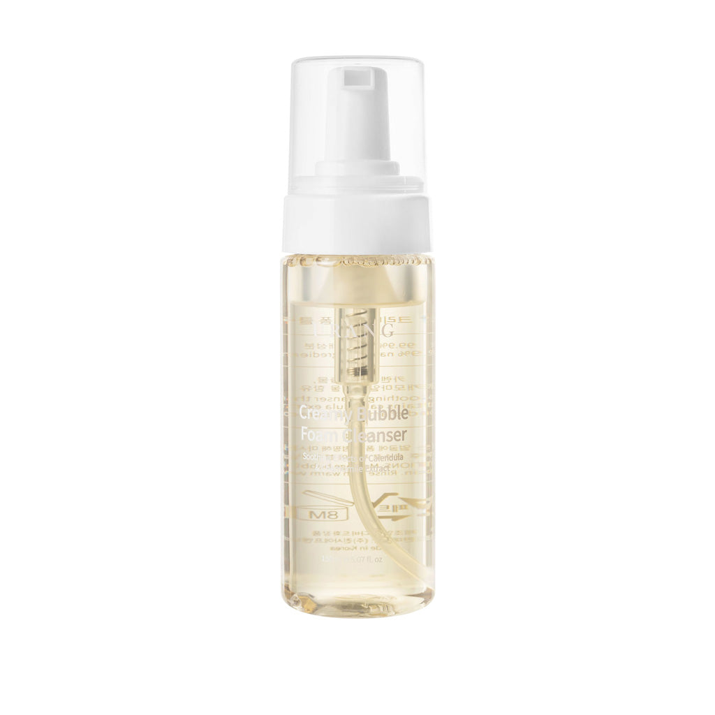 Creamy Bubble Foam Cleanser de la marque coréenne URANG, nettoyant visage moussant doux nettoie votre peau des impuretés sans l'agresser grâce à sa combinaison d'Ingrédients naturels non irritants.
