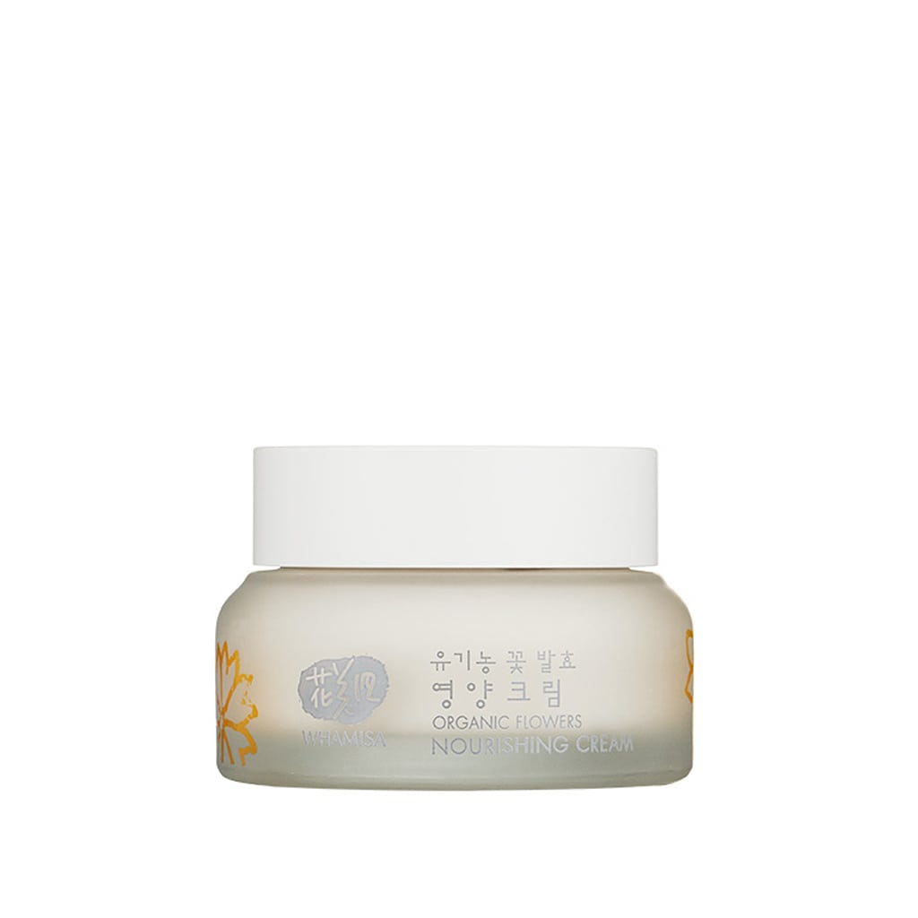 WHAMISA Organic Flowers Nourishing Cream, crème nourrissante et intensément hydratante certifiée BIO (label BDIH), Vegan, EWG. Cosmétique K-beauty pour votre routine visage ou rituel layering coréen