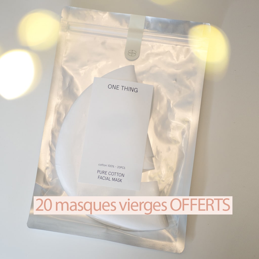 Masques Visage coton vierges ONE THING